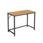 Desk honey brown black