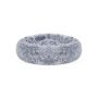 Dog bed with soft grey cover