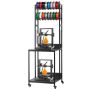 4-Tier 3D Printer Filament Storage Rack with Wheels