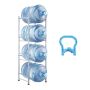 4-Tier Silver Water Bottle Holder 5 Gallon