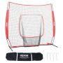 Portable baseball softball training net 213x213 cm with bag