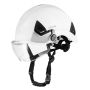 Industrial ABS safety helmet with visor and ventilation