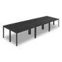 Conference table, 6 pcs., 1400 mm, metal legs, for office