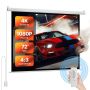 Motorized 1829 mm 4:3 electric projector screen with remote