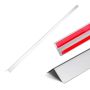 Stainless steel wall corner protector 38x38x2436 mm, 10 pcs., with adhesive tape