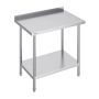 Stainless Steel Work Table 24x36x36 Inch, Adjustable Height, Commercial