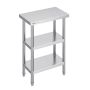 Stainless steel cooking table, 35.6x61 cm