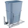 Pull-out 35 L trash can with slider under kitchen cabinet