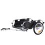 Bicycle cargo trailer, 16-inch wheels, foldable, 100 lb load capacity