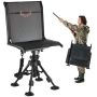 Folding hunting chair, 360° rotation, steel frame, 158 kg capacity