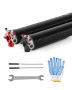 Garage door torsion springs, pair, black, 0.218x2x26 inch.