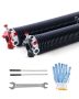 Garage door torsion springs pair 0.225x2x27 inch, black, 16000 cycles