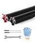 Garage door torsion springs pair 0.25x2x32 inch black, 16000 cycles