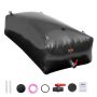 Portable collapsible PVC water tank, 999.3 L, black