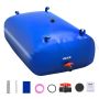 Water storage tank, 330 L, 1000D PVC, foldable, blue