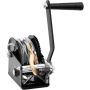 Hand winch 363 kg, steel cable 1006 cm, two-way ratchet, for towing boat trailers