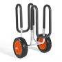 Kayak and paddleboard trolley, 68 kg, rubber tires, straps
