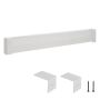 Baseboard heater cover "basic", steel, white, 1526 mm