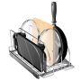Extendable steel kitchen shelf, 12.5" wide