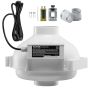 Radon Fan Installation Kit 4-3.5 Inch, Quiet 260 CFM, Waterproof
