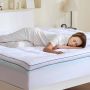Viscoelastic mattress topper, king size, 193 x 203 cm
