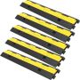 Rubber cable protection ramp 101x24.5x5 cm, 2 channels, 5 pcs.