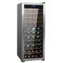 80-bottle wine cooler, dual-zone refrigerator, UV protection