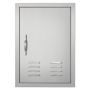 Grill single stainless steel exterior door 610x431 mm
