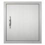 Stainless steel recessed grill door, 457x508 mm, single