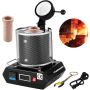 Electric gold melting furnace, 1350 W, 1150 ℃, 1 kg ceramic crucible