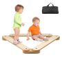 Balance beam stones, 3 pcs., wooden montessori hanging boards for children