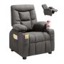 Children's adjustable reclining chair with brackets, gray