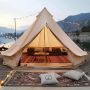 Canvas bell tent, 6 m, 10 places, 4 seasons