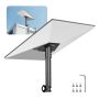 Starlink RV ladder bracket, 360° adjustable, steel, black