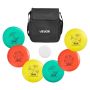 Disc golf set of 6 flying discs with putter, backpack and marker for beginners