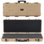 Hard khaki rifle case 1066 mm with wheels, IP67 for wassen