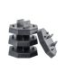 Camper Rubber Jack Leveling Pads, 4-Pack, 5000 lbs. Lifting Capacity
