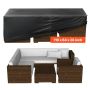 Patio table and chair cover, 279x213x71 cm, 420D, waterproof, black