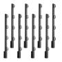 Fence post extensions, 8 pcs., 605 mm, steel barbed wire supports