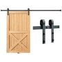 Sliding Barn Door Track Kit, 12" (304.8 cm), J-Shape
