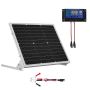 50W 12V mono solar charger with MPPT controller, IP65