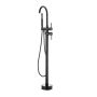 Freestanding floor-standing bathroom faucet, 360° spout, two modes