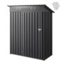 Metal garden shed with lockable door, 1533x876x1815 mm