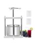1.45 Gallon (5 L) Fruit Wine Press, 2 Stainless Steel Barrels, Manual Juicer