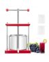 6 L fruit wine press with 2 stainless steel barrels, manual