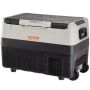 Portable car refrigerator with compressor, 54.9 L, dual zone
