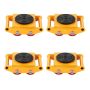 Industrial machinery carbon steel skateboards with 4 PU wheels, 8 t