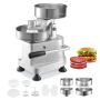 Commercial Stainless Steel Burger Patty Maker Machine with 3 Molds (4/5/6 Inch)