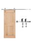 Sliding Barn Door Hardware Kit, 6.6 Feet, 330 Pounds Load Capacity