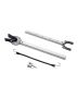 Transom guard for boat 23-35 inches, composite, adjustable, up to 100 HP
